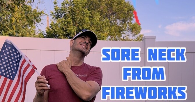 Neck Sore After Watching Fireworks?  image